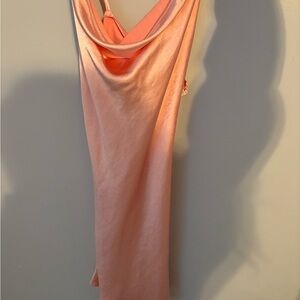 Elegant Peach Evening Dress